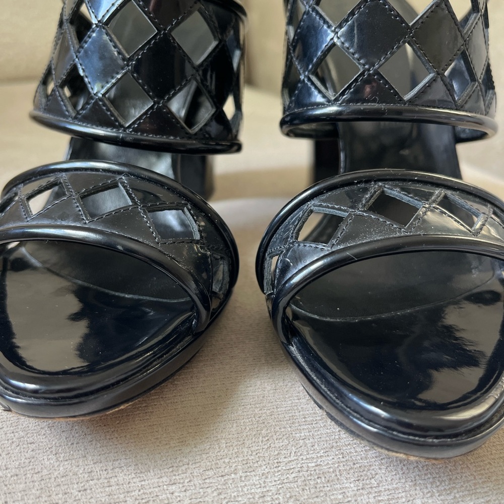 Bally Black Patent Leather Heels